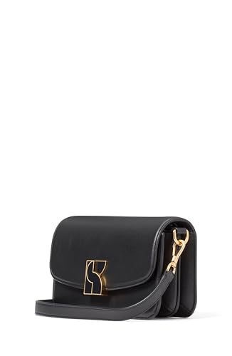kate spade new york Dakota Smooth Leather Small Crossbody, Black