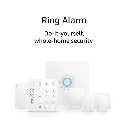 Like-New Ring Alarm 8-piece kit (2nd Gen) – home security system with optional 24/7 professional monitoring – Works with Alexa