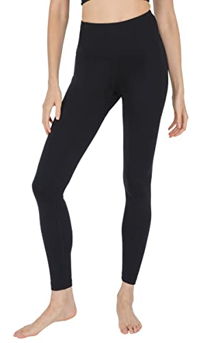 90 Degree By Reflex - High Waist Power Flex Legging – Tummy Control - Black Medium