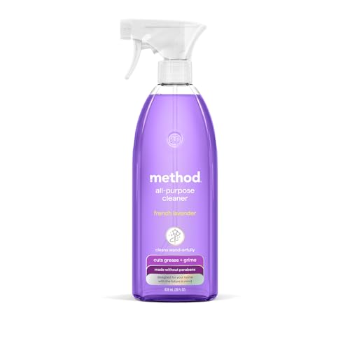 method All-Purpose Cleaner Spray, French Lavender, 28 fl oz | Cuts Grease & Grime on Counters, Glass, Sealed Wood & Floors, for Kitchen & Bathroom, Controlled Mist, Streak Free
