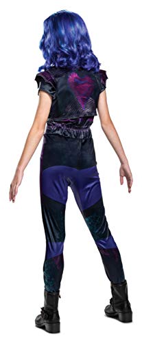 Disguise Mal Descendants 3 Classic Girls Costume, Official Disney Halloween Outfit, Kids Size Small (4-6), Purple