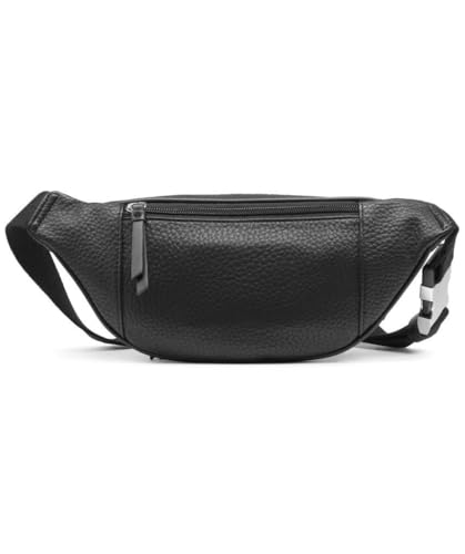 Calvin Klein Marlow Organizational Belt Bag, Black/Silver, One Size