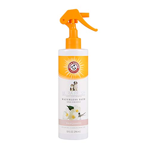 Arm & Hammer Ultra Fresh Waterless Dog Bath Spray, White Jasmine, 10 Fl Oz