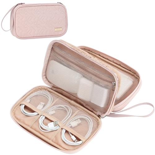 NISHEL Electronics Travel Organizer Cord Case, Charger Cable Tech Bag