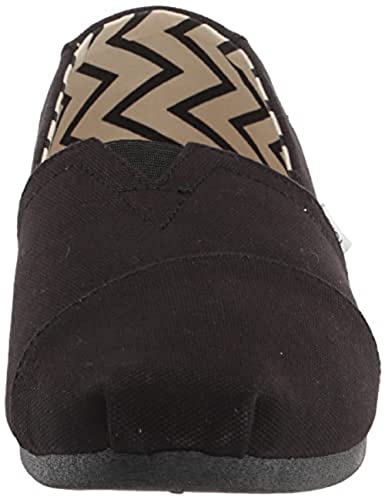 TOMS Women's, Alpargata Recycled Slip-On Solid Black 6.5 M
