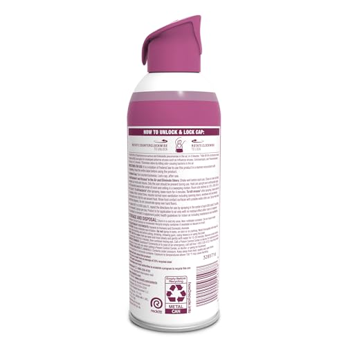 Lysol Air Sanitizer Spray with Odor Eliminator for Home & Office, Sanitizing Spray, Air Freshener Alternative, Sunkissed Petals Scent, 10 oz (Pack of 3)