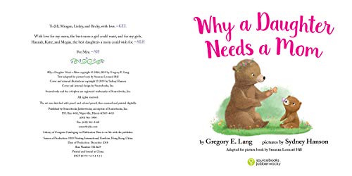 Why a Daughter Needs a Mom: Celebrate Your Special Mother Daughter Bond with this Sweet Picture Book! (Always in My Heart)