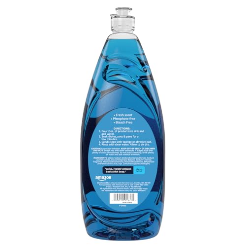 Amazon Basics Dish Soap, Fresh Scent, 50 Fl Oz, Pack of 1