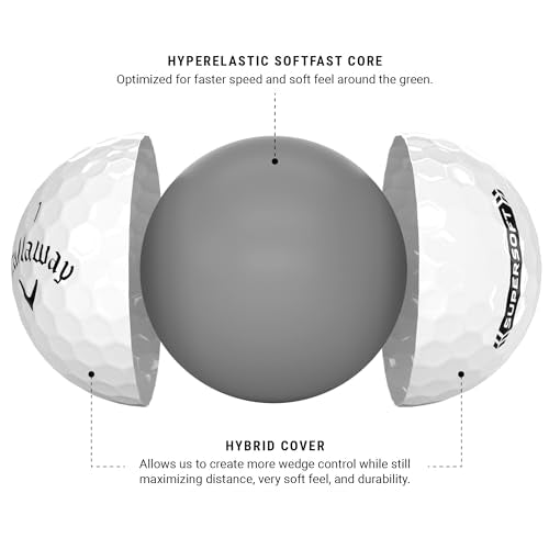 Callaway Golf Supersoft Golf Balls (2023 Version, White)
