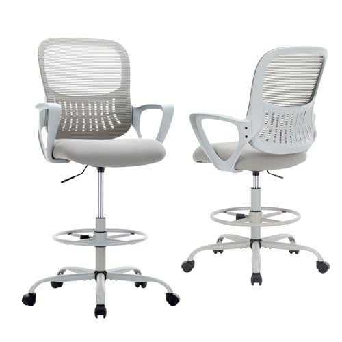 DUMOS Ergonomic Drafting Chair, Tall Office Chair for Standing Desk