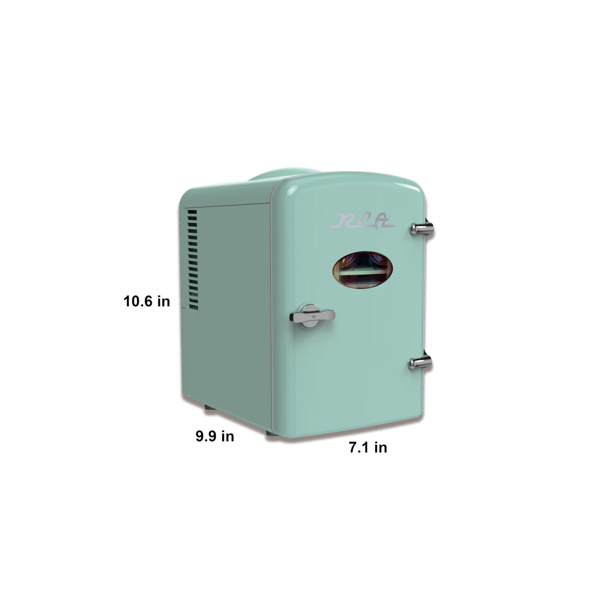 ARCTIC CHEF RCA RMIS129-MINT Mini Fridge, Mint, 0.15 Cubic feet