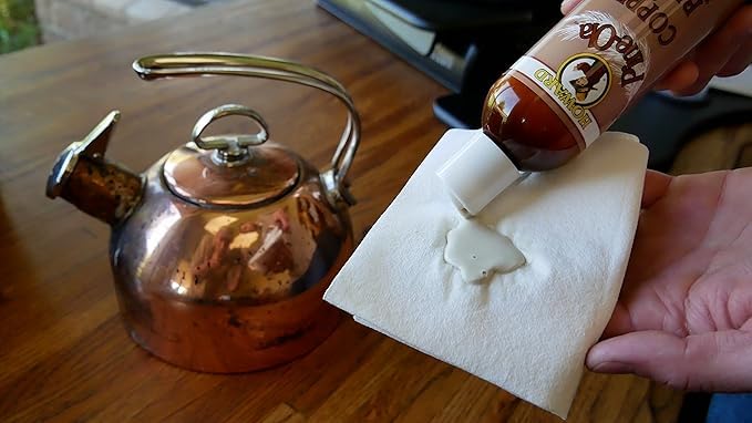 Howard Products Copper and Brass Cleaner and Polish - Pine-Ola Formula, 8-Ounce - Brass Cleaner and Polish, Copper Cleaner and Polish, Brass Polish