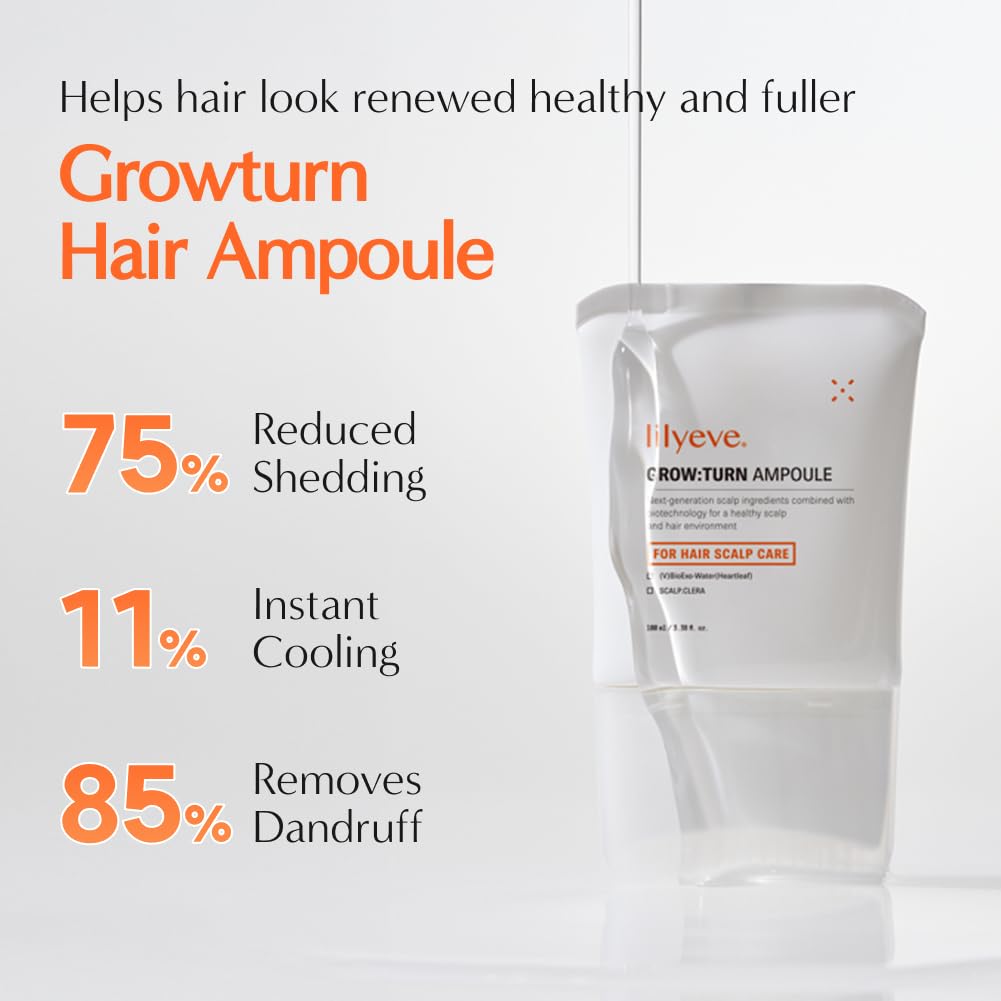Growturn Hair Growth Serum with Built in Brush for Hair Growth & Thickening | Treatment for Thinning Hair, Hair Loss | Low Irritation, Fragrance-Free, Sulfate & Paraben-Free, 3.38 fl. oz. (Pack of 1)