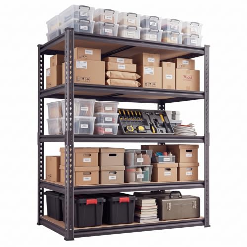 WOZBUD 36" Garage Shelving 2200 LBS, Extra Deep 16" 5-Tier Storage Rack