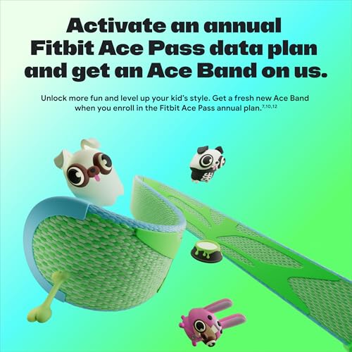 Fitbit Google Ace LTE - Kids Smartwatch with Call, Message, GPS, and Activity-Based Games, Ace Pass Data Plan Required - Spicy - Moovin