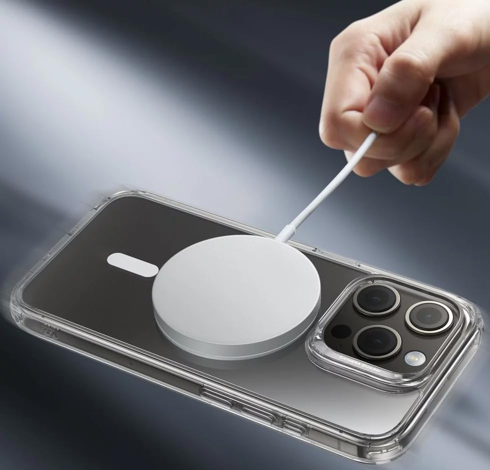 ESR for iPhone 15 Pro Case, Compatible with MagSafe, Military-Grade Protection, Yellowing Resistant, Scratch-Resistant Back, Magnetic Phone Case for iPhone 15 Pro, Classic Series, Clear