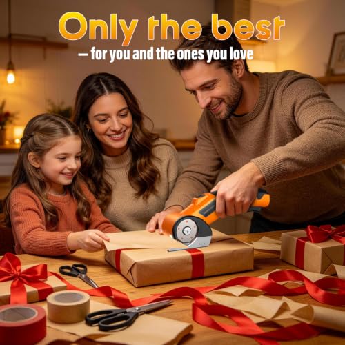 Cordless Cardboard Cutter, 3 Blades, Electric Scissors &Wire Rope Cutters | 2500mAh Rechargeable Battery, LED Work Light, Dual Safety Lock, Multi-Material Cutting For Cardboard, Fabric, Leather, Carpet