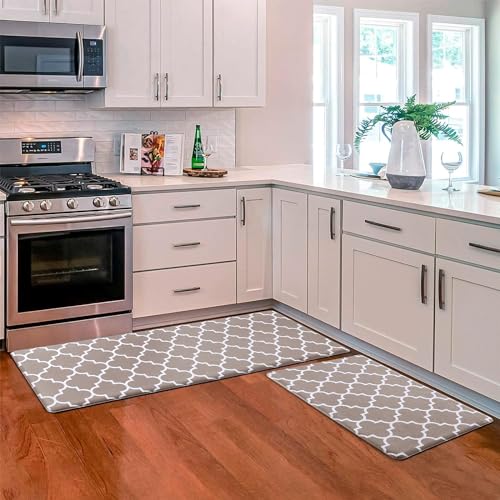KMAT Kitchen Mat Set of 2,Cushioned Anti-Fatigue Kitchen Mats for Floor