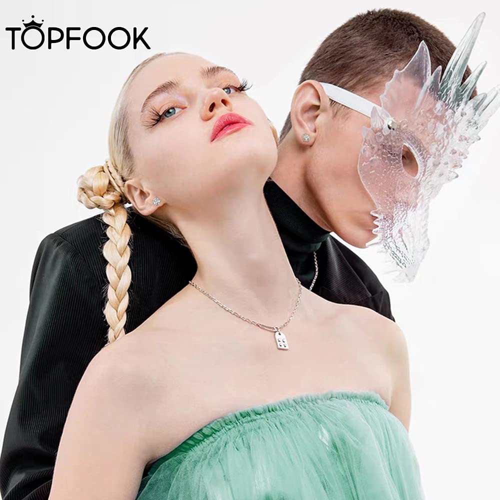 Moissanite Stud Earrings for Women,Sterling Silver 925 Earrings Jewelry Engagement Gifts for Women Men(5mm)