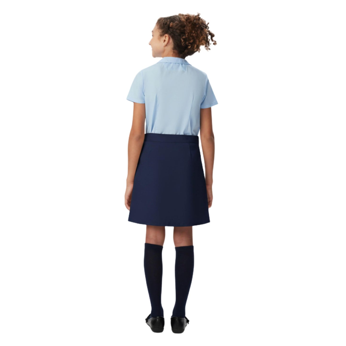 French Toast Girls' Adjustable Waist 2-Tab Scooter, Navy, 14.5 Plus