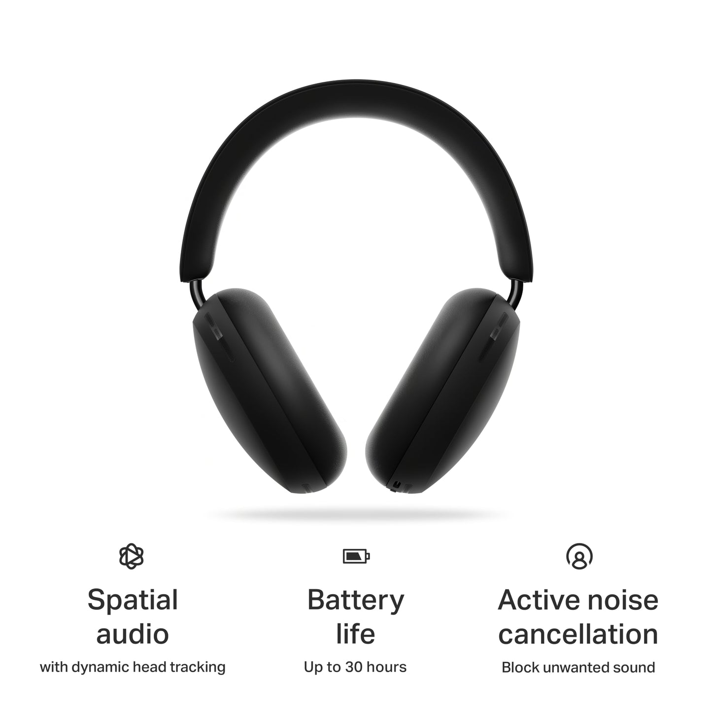 Sonos Ace - Black - Wireless Over Ear Headphones with Noise Cancellation