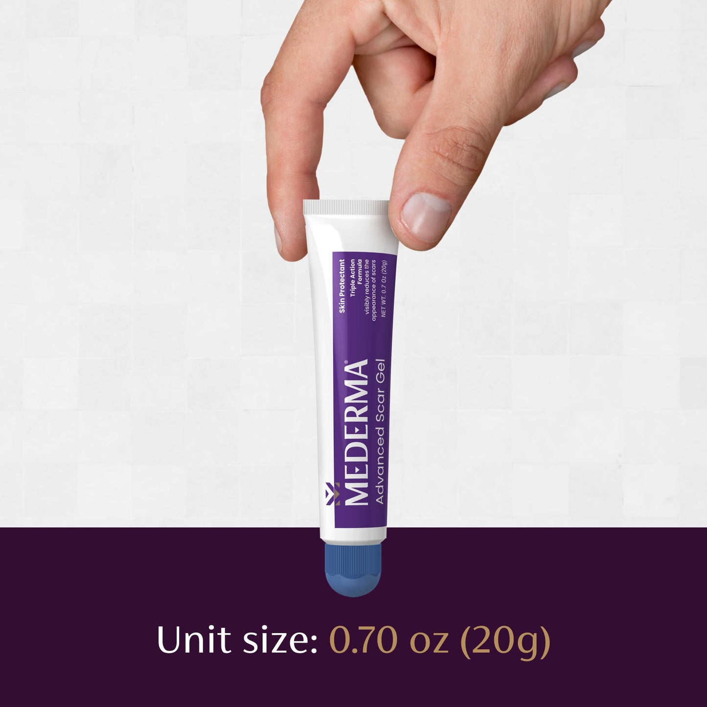 Mederma Advanced Scar Gel - Treats Old & New Scars, Reduces Appearance of Scars from Acne, Surgery, Burns, Injury & Stretch Marks, 0.70 Oz (20g)