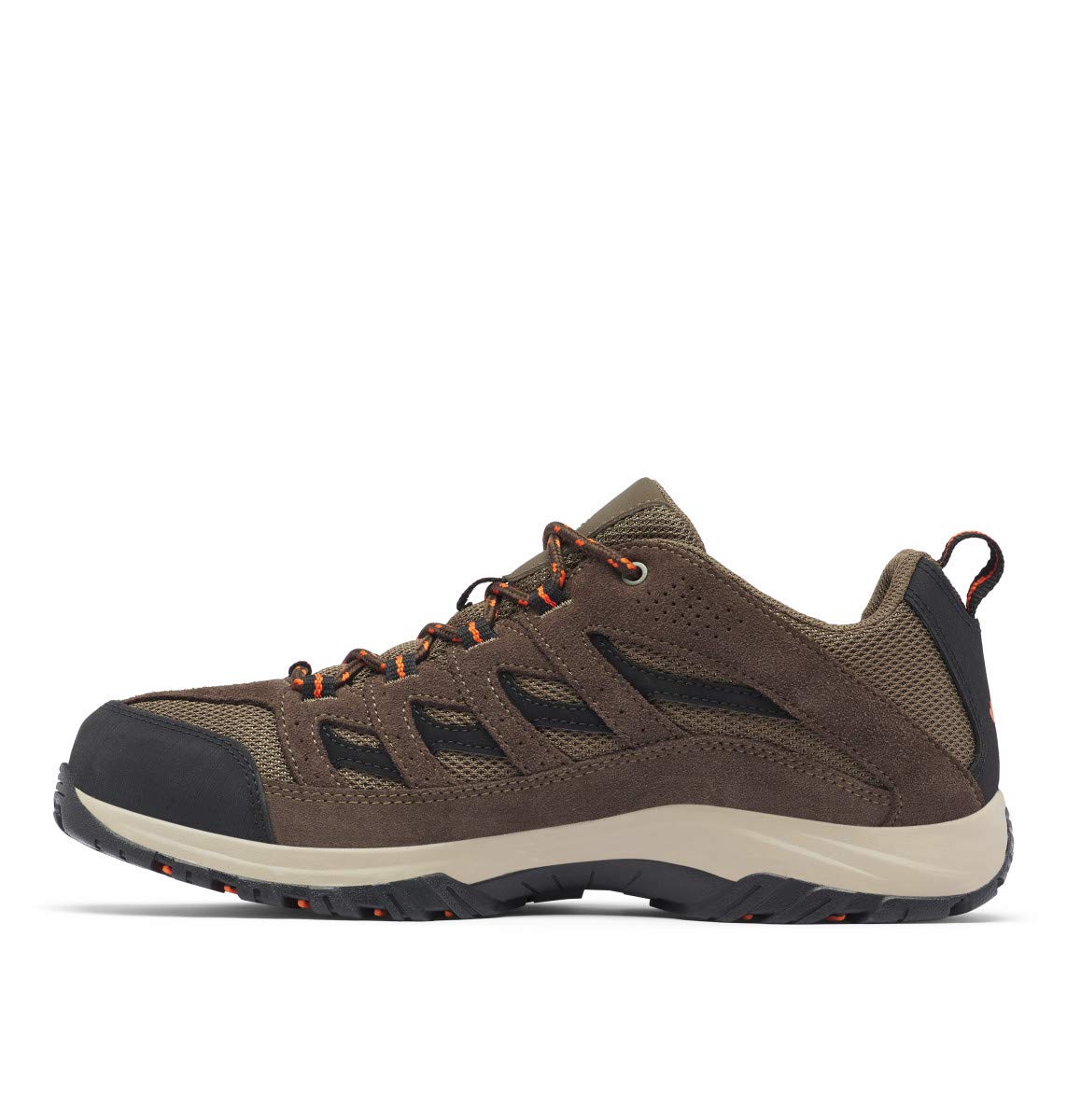 Columbia Mens Crestwood Hiking Shoe Breathable, High-Traction Grip, Camo Brown, Heatwave, 9 US