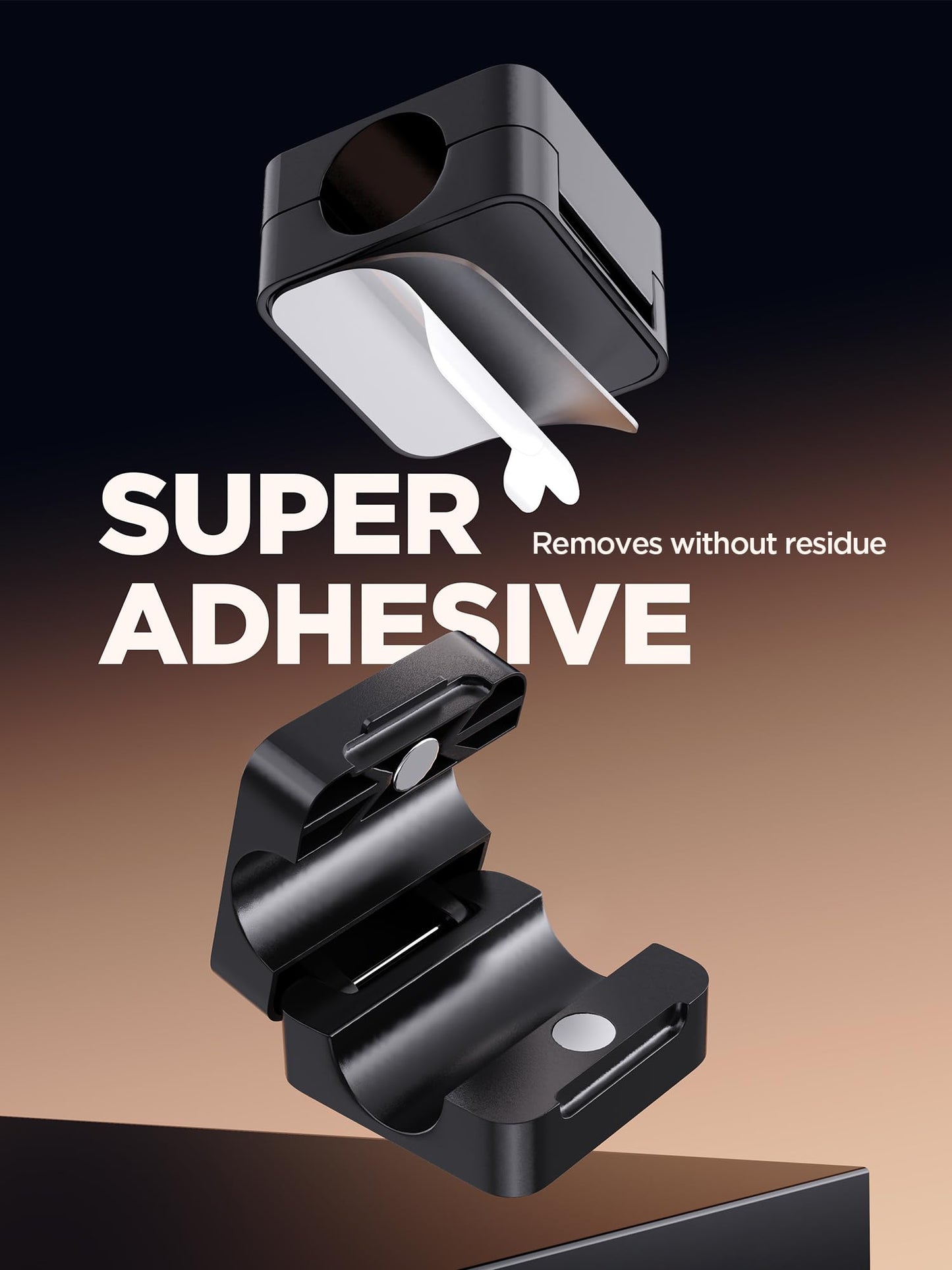 Magnetic Cord Organizer Holder,EIZLXQ 8 Pack Under Desk Cable Management,Adhesive Magnetic Cable Clips for Home Office Desk Phone Car Desktop Nightstand-Black