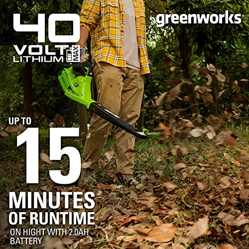 Greenworks 40V (150 MPH / 130 CFM / 75+ Compatible Tools) Cordless Leaf Blower, Tool Only