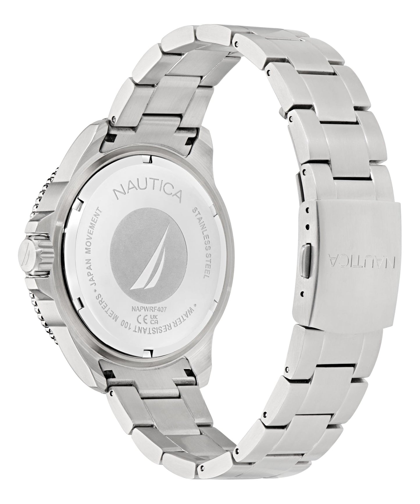 Nautica NCT Windrose Stainless Steel Bracelet Watch