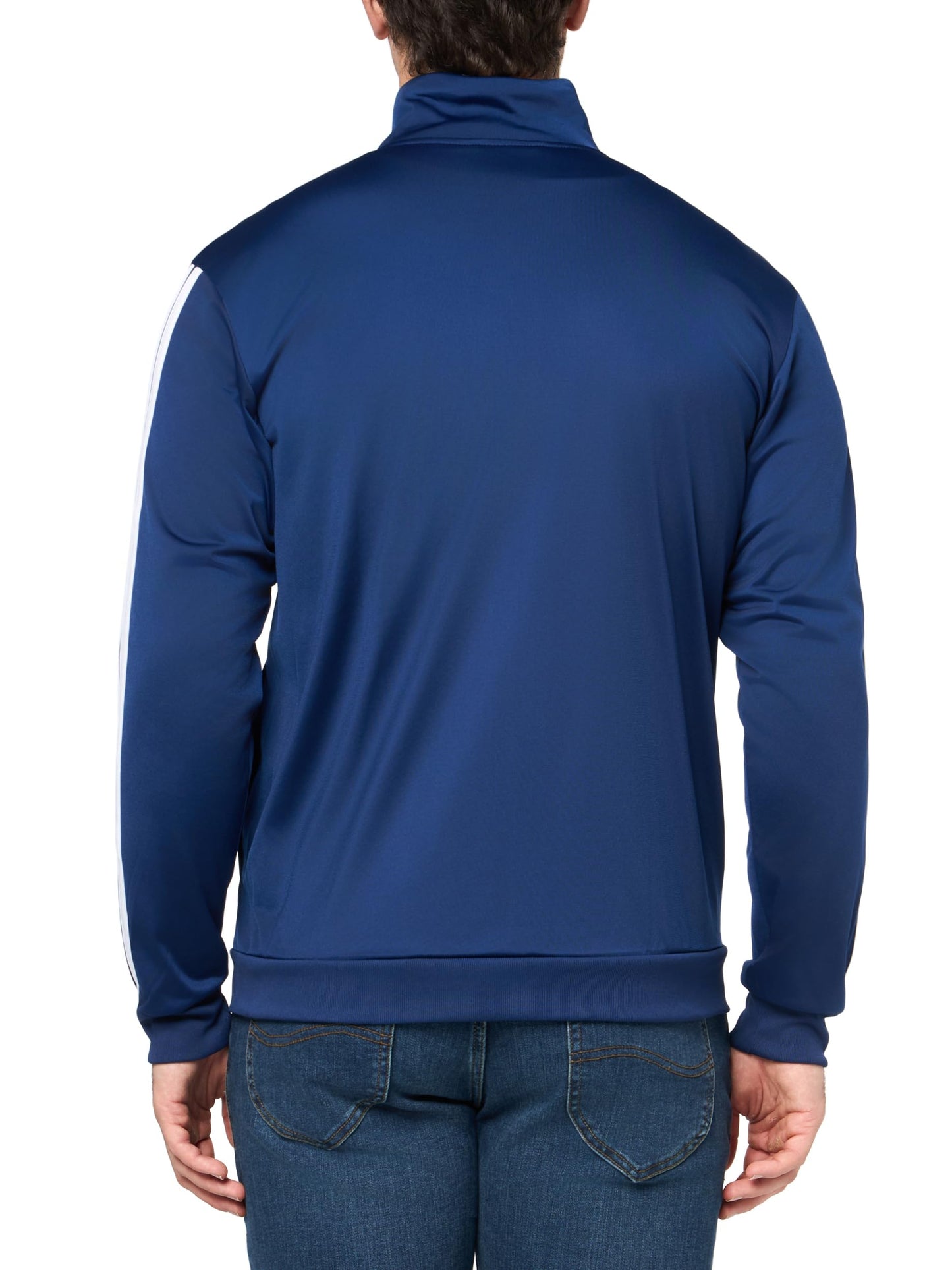 adidas Men's 3-Stripes Tricot Track Top, Dark Blue, X-Large