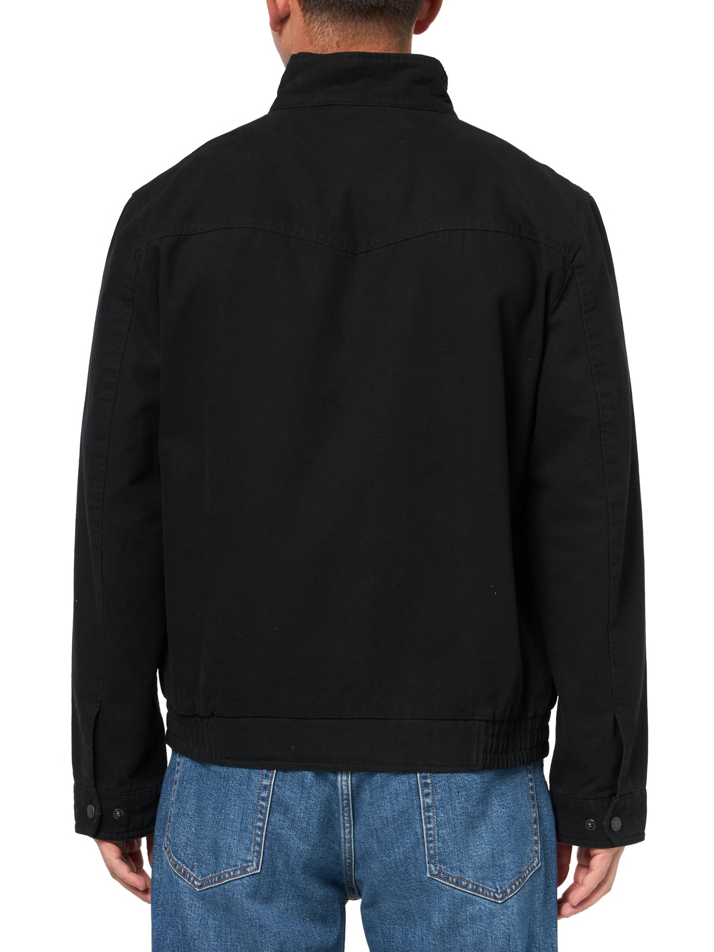 Levi's Men's Cotton Canvas Harrington Jacket, Black