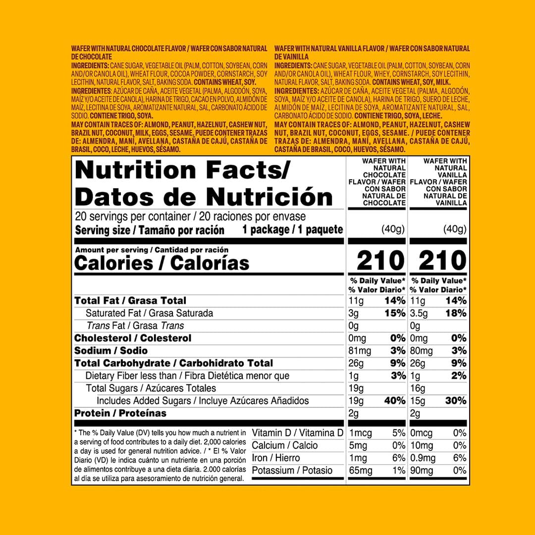 Bauducco Choco Biscuit Cookies – Crispy Chocolate-Covered Biscuits, Individually Wrapped for Snacking, Dessert, and Lunch Boxes, 25.3 oz (Pack of 40)