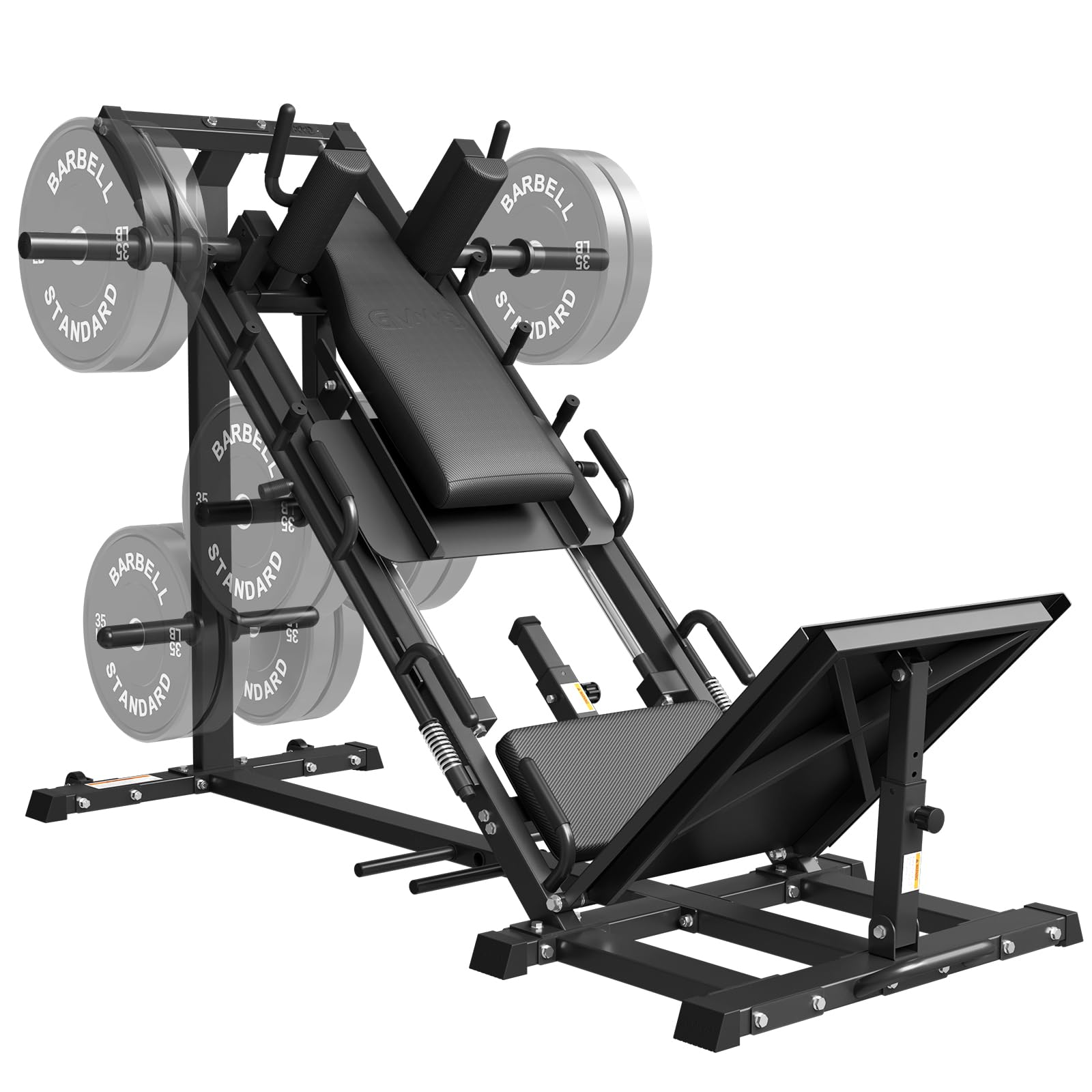 GMWD Leg Press Hack Squat Machine Combo, Leg Exercise Machine with Lin ...