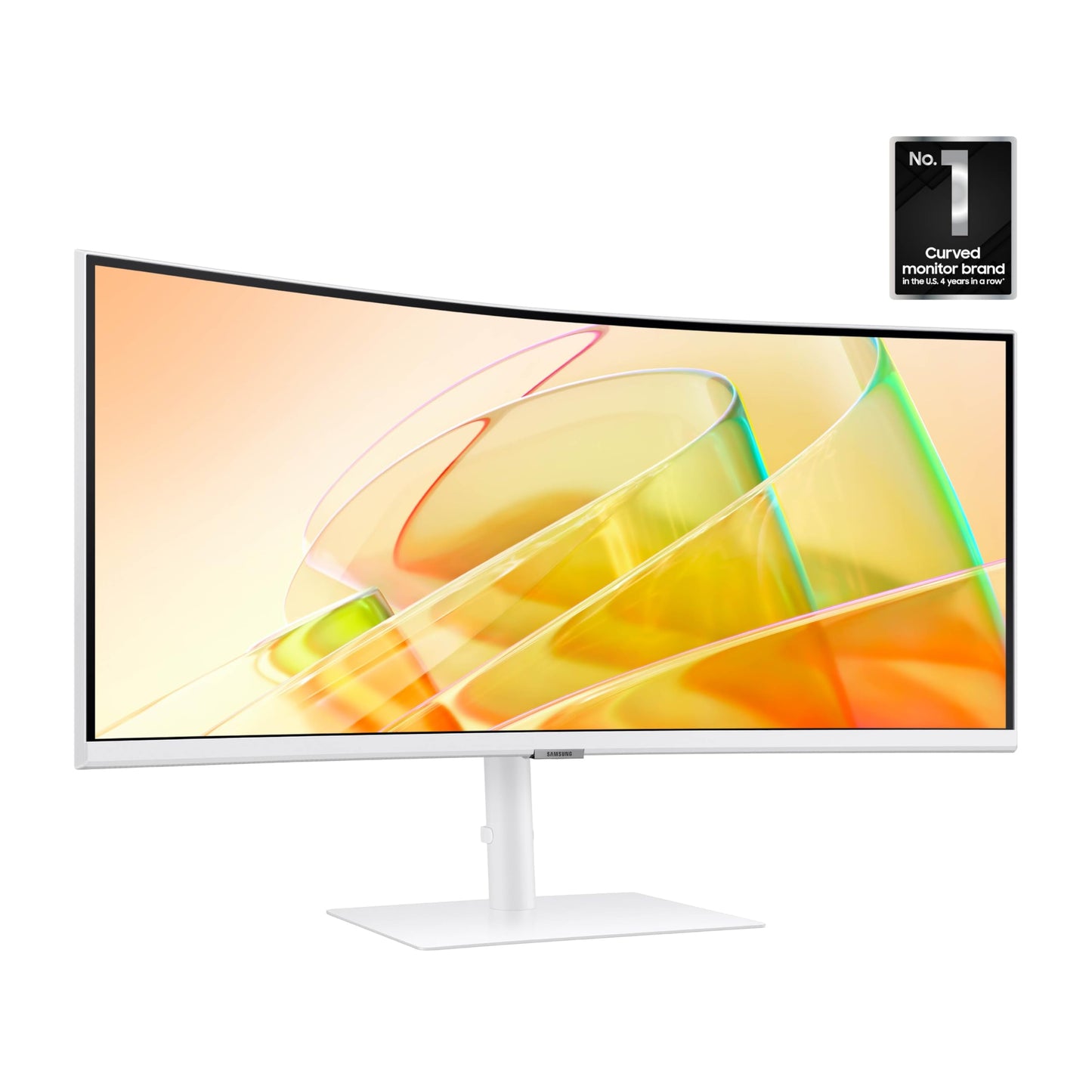 Samsung 34” ViewFinity (S65TC) Series Ultra-WQHD 1000R Curved Computer Monitor, HDR10, 100Hz, AMD FreeSync, Thunderbolt 4, Height Adjustable Stand, Built-in Speakers, Eye Care, LS34C650TANXGO, 2024