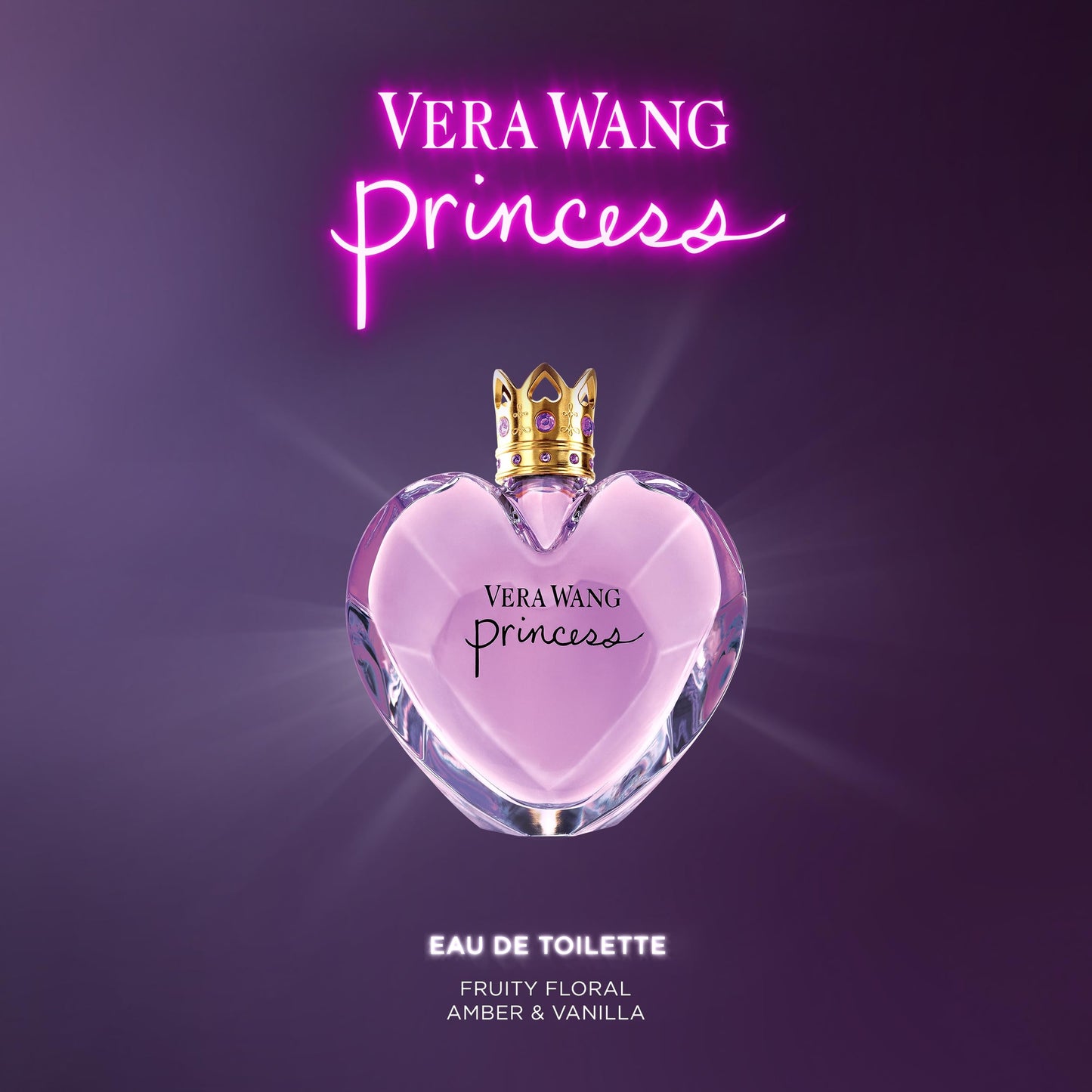Vera Wang Princess Eau de Toilette 3.4 fl oz (Pack of 1), Notes of Apple, Quava, and Vanilla, Women's Fragrance, Long Lasting, Everyday Fragrance, Travel Size