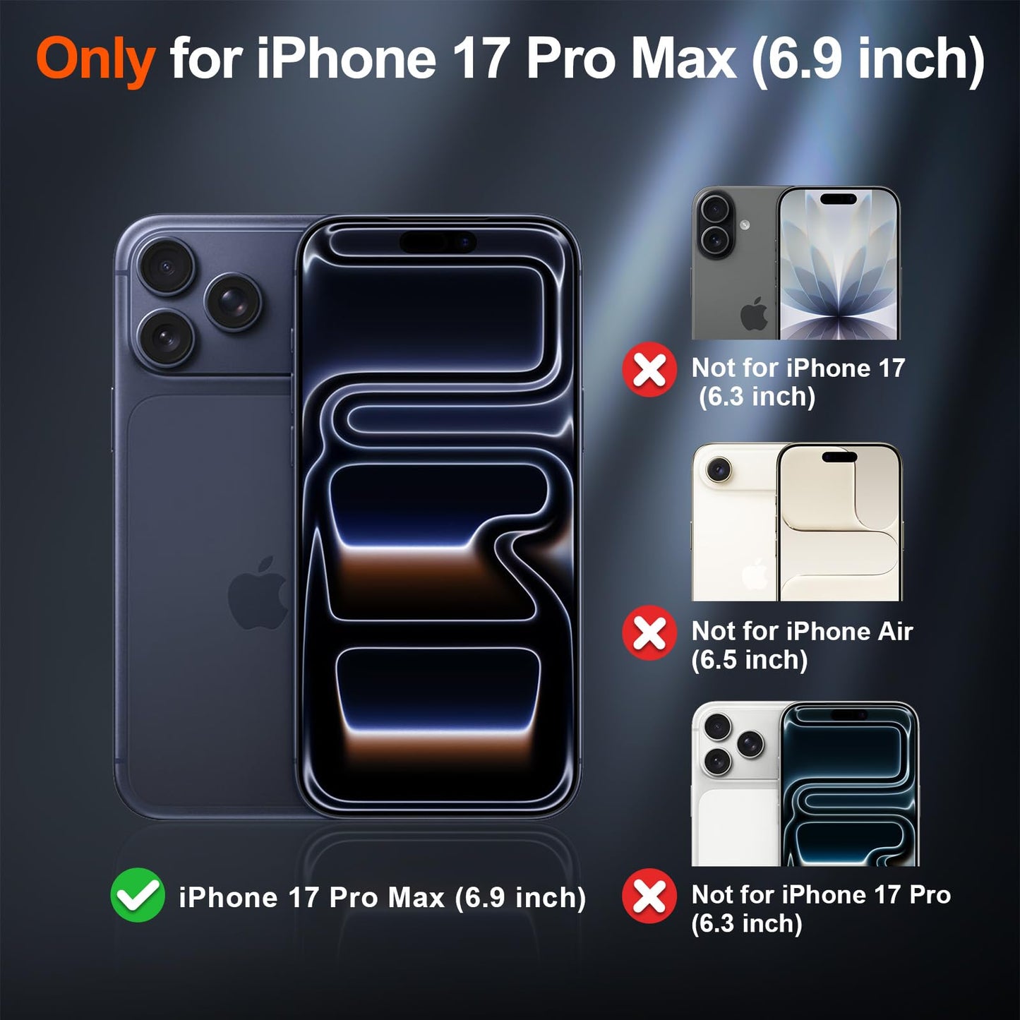 SUPFINE Magnetic for iPhone 17 Pro Max Case (Compatible with MagSafe)(Military Grade Drop Protection) Translucent Matte Shockproof with Anti-Fingerprint Phone Cover, Black