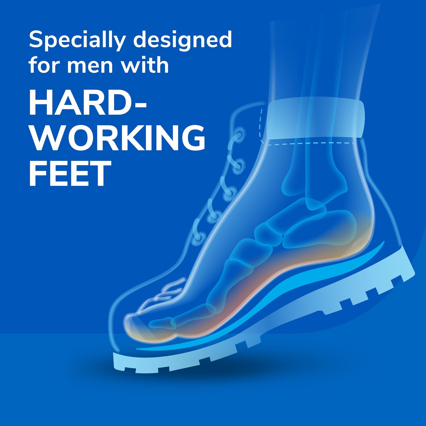 Dr. Scholl's Work All-Day Superior Comfort Insoles (with) Massaging Gel, Men, 1 Pair, Trim to Fit