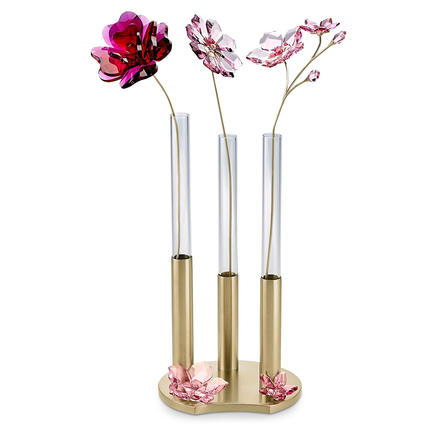 Swarovski Garden Tales Cherry Blossom Magnet, Small, Pink Swarovski Crystals and Gold Tone-Finish Metal, Part of the Swarovski Garden Tales Collection