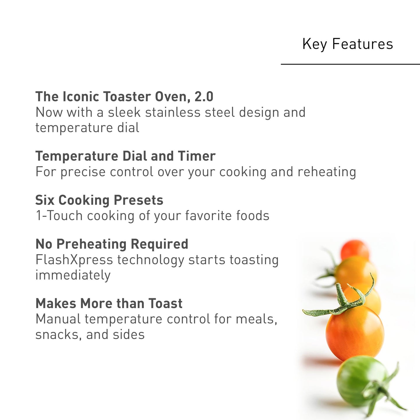 Panasonic FlashXpress Toaster Oven with Double Infrared Heating, 6 Auto Cook Options and Dial Temperature Control, 4-Slice Small Toaster Oven, 1300 Watts, PFAS-free - NB-G200P (Stainless Steel)