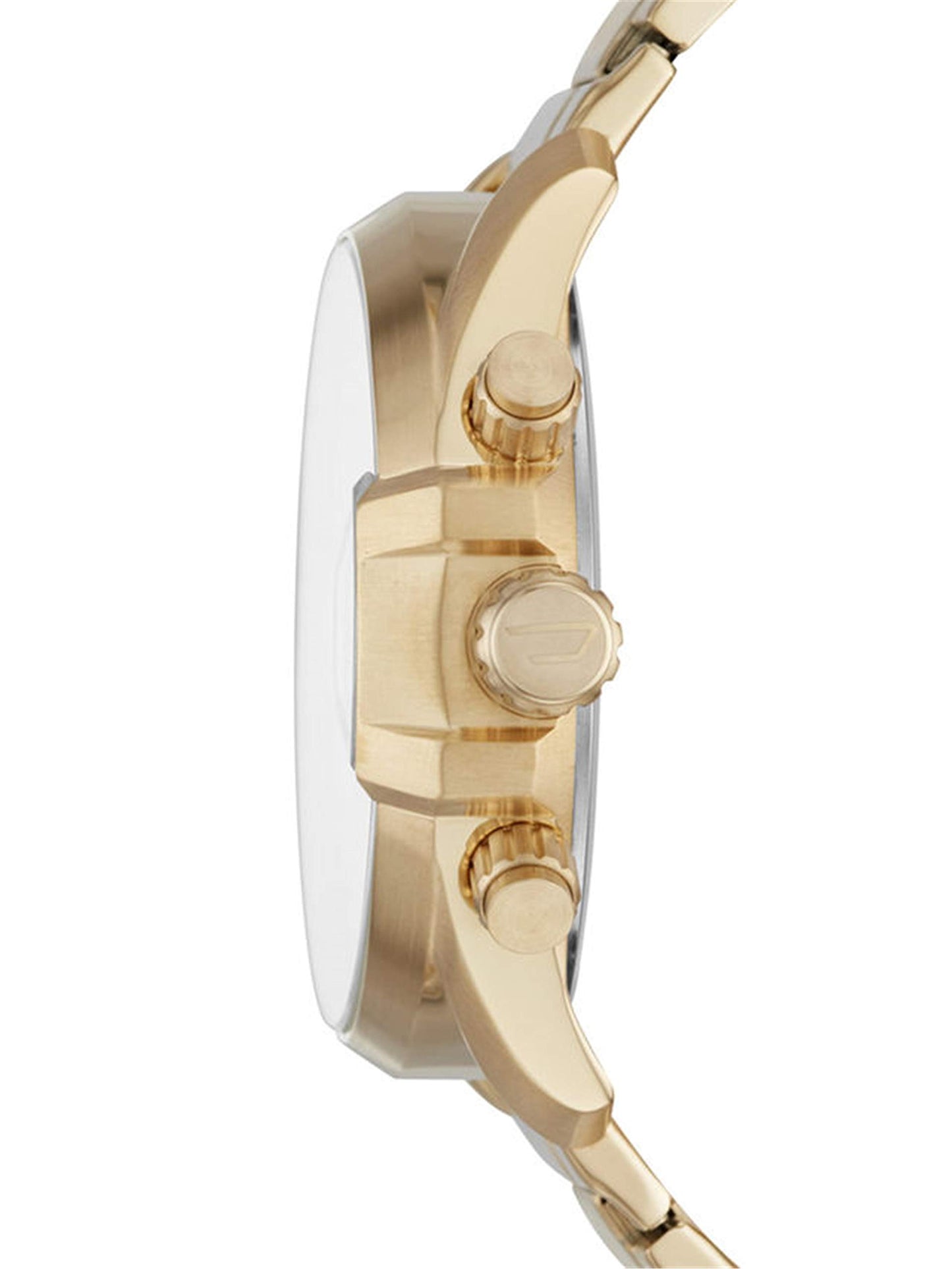 Diesel MS9 Stainless Steel Chronograph Men's Watch, Color: Gold (Model: DZ4475)