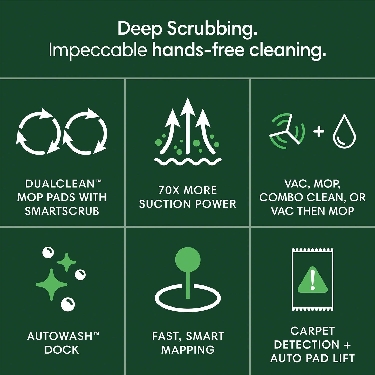 iRobot Roomba Plus 405 (G185) Combo Robot Vacuum & Mop with AutoWash Dock - Spinning Mop Pads, Self-Empties, Pad Washing & Drying, Self-Cleaning, Pad-Lift, LiDAR Navigation
