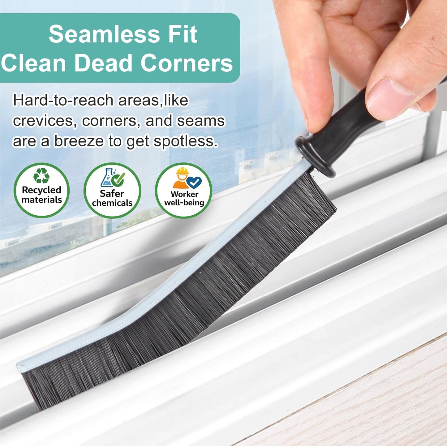 Crevice Cleaning Brush,Hard-Bristled Grout Brush,2024 New Multifunctional Gap Cleaning Brush Tool,Dead Corners Brushes for Bathroom Kitchen Tiles Window Door Slots,3pcs