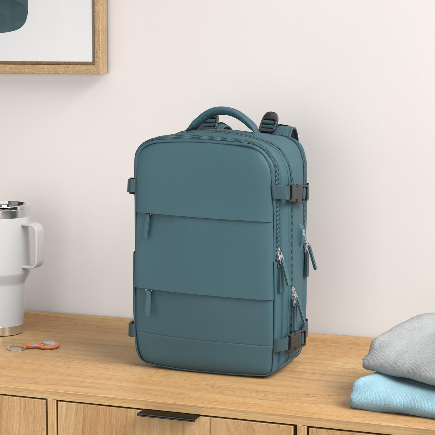 coofay Travel Backpack For Women Men Airline Approved Carry On Backpack Flight Approved Waterproof Sports Luggage Backpack Casual Daypack Small Hiking Backpack