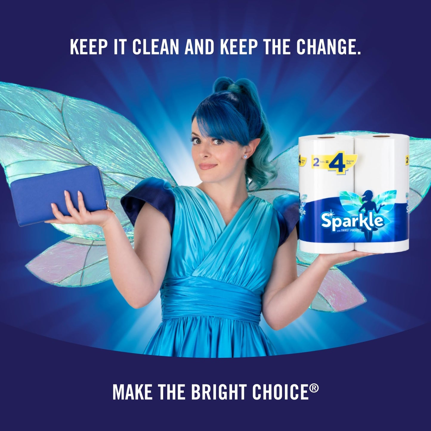 Sparkle Pick-A-Size Paper Towels, 24 Double Rolls (2,640 Sheets Total) - Strong 2-Ply Towels for Kitchen Cleanup and Everyday Messes