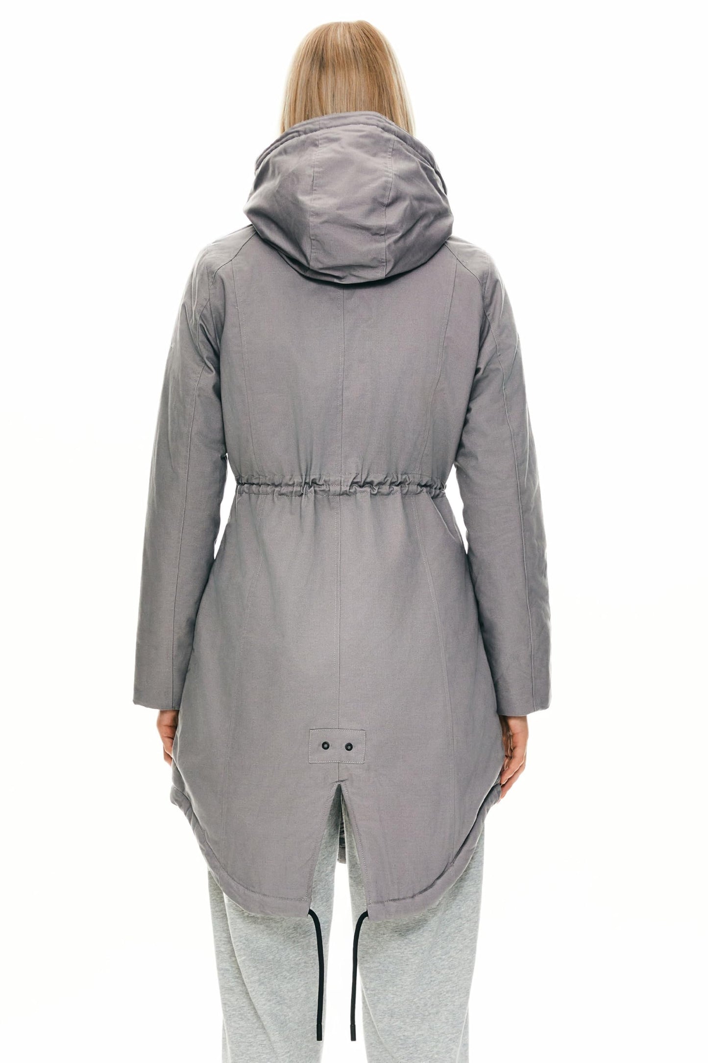 Orolay Women's Thicken Fleece Lined Parka Winter Coat Hooded Jacket with Pockets Brushed Nickel XL