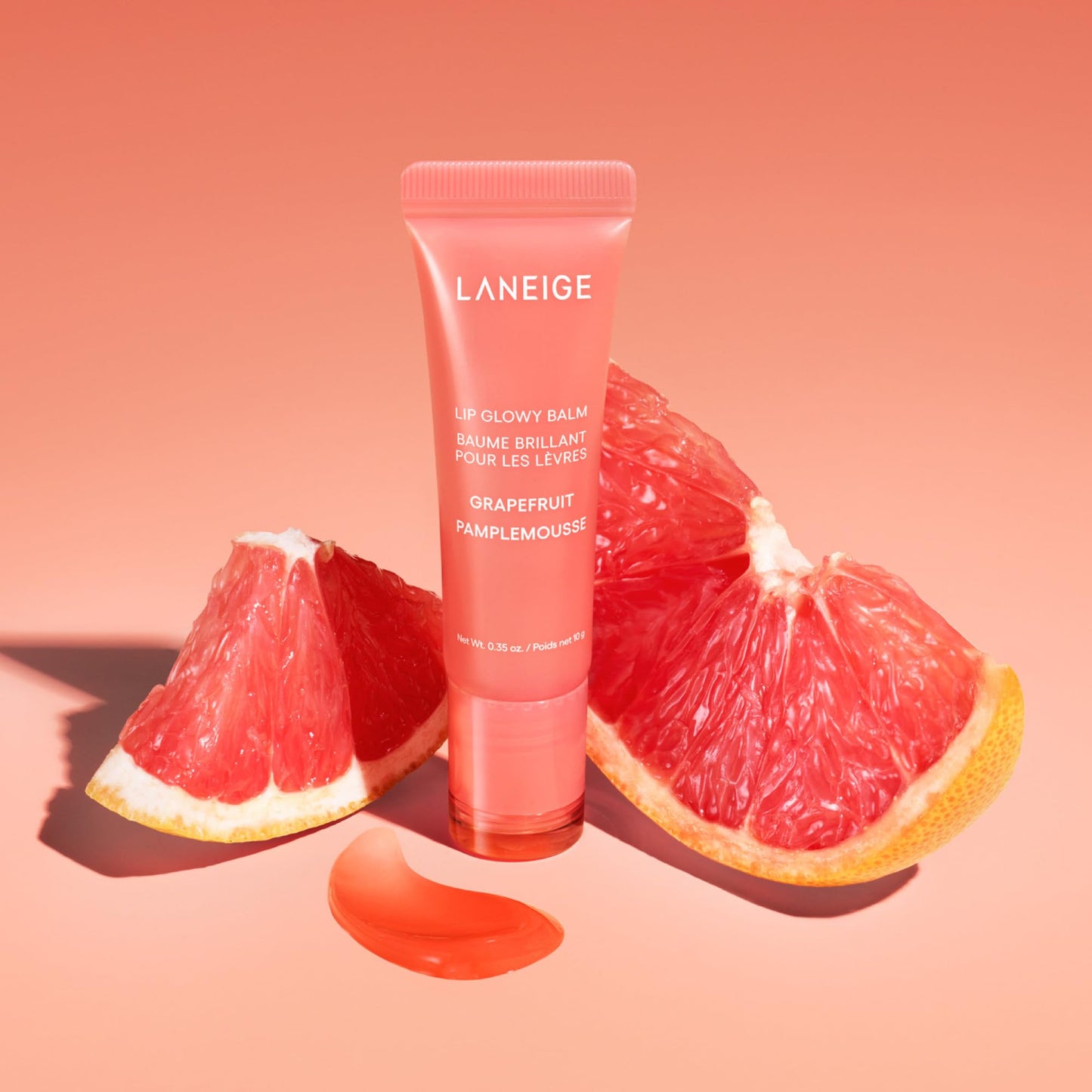 LANEIGE Lip Glowy Balm Grapefruit: Hydrate, Glossy, Lightweight, Moisturize & Tint with Shea Butter