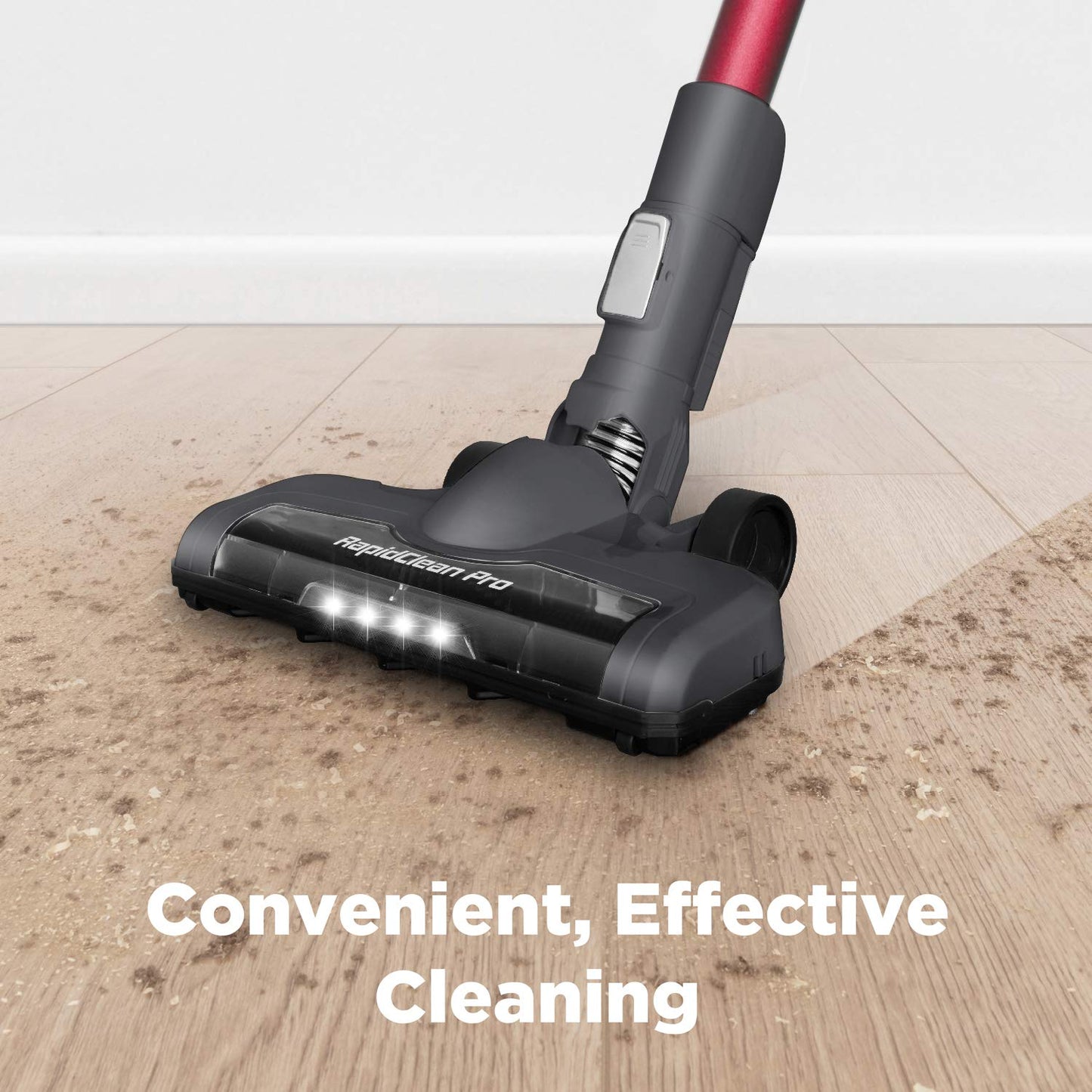 Eureka Rechargeable Handheld Portable with Powerful Motor Efficient Suction Cordless Stick Vacuum Cleaner Convenient for Hard Floors, NEC186, Rose Red, 82 Ounces