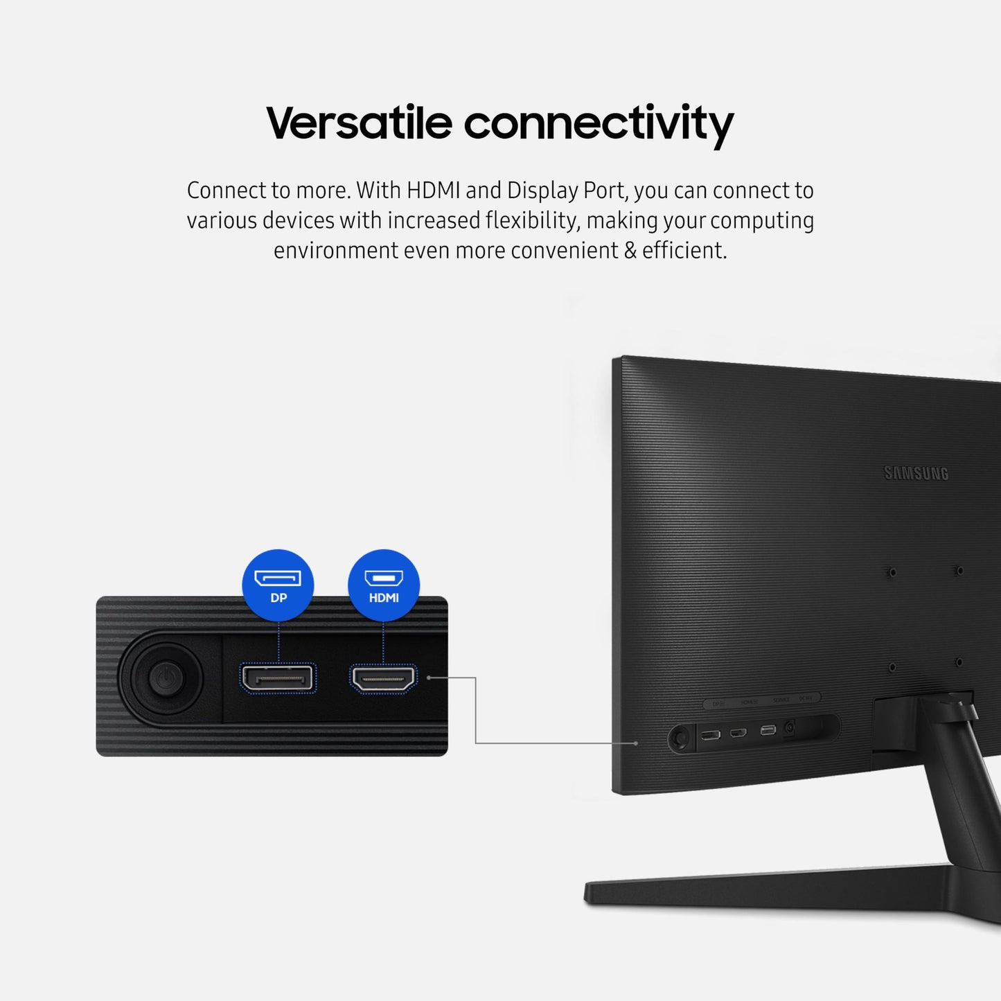 SAMSUNG 27-Inch S33GC Series Business Essential Computer Monitor, IPS Panel, Tilt Only Display Stand, 100Hz, HDMI and DisplayPort, AMD FreeSync, Advanced Eye Care LS27C332GANXZA, 2023