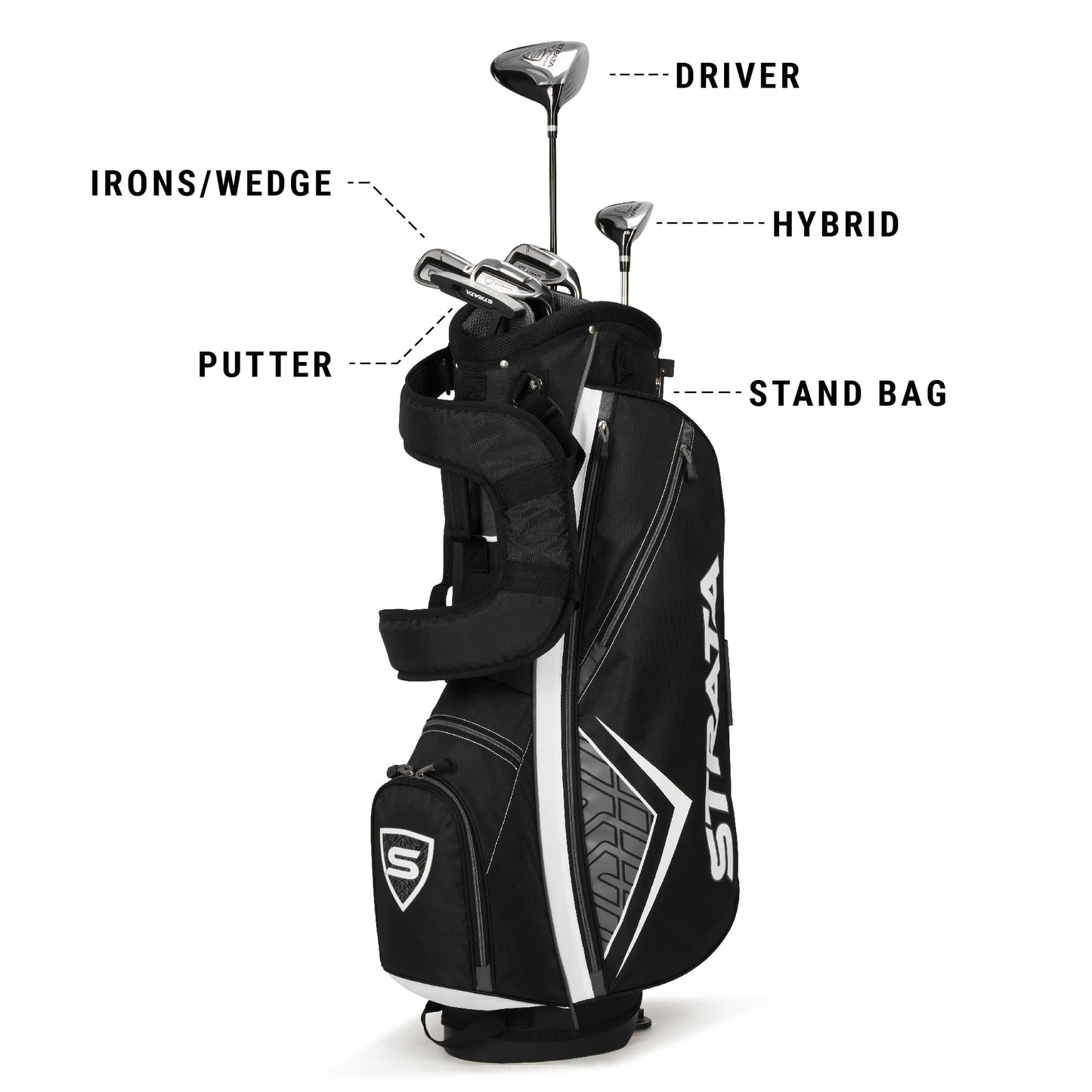 Callaway Golf Men's Strata Intro Complete 9 Piece Package Set (Gray, 9 Piece (strata Intro), Men's, Right Hand)